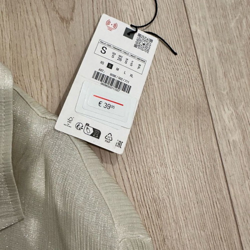 Zara blazer kimono new, satin beige with crinkled texture