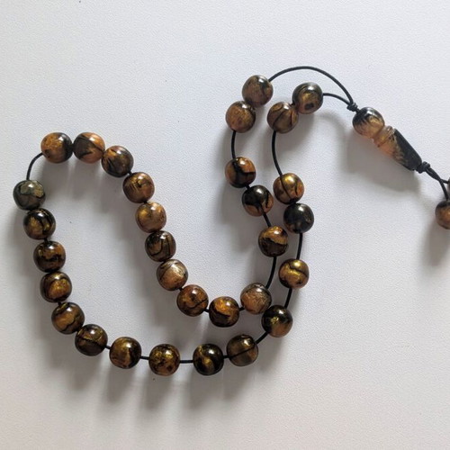 Tiger's Eye Worry Beads 39 cm like new