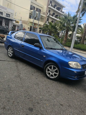 Hyundai Accent 2004 ανακατασκευασμένο, μπλε, βενζίνη, κουπέ