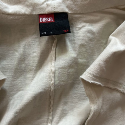 Diesel Y2K vintage cream long-sleeve graphic shirt like new