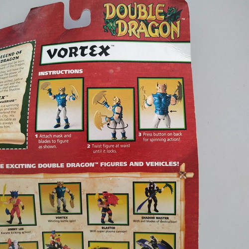 Double Dragon Vortex action figure sealed, Tyco 1993