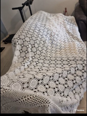 Large tablecloth 250x170 with crochet new