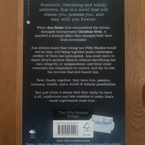 Fifty Shades Freed used, English edition