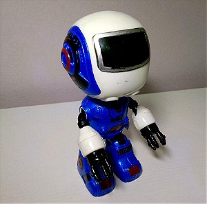 Smart Mini Robot Cute Alloy Robot Μπλέ Λευκό
