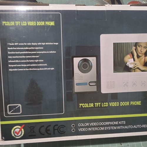 Lcd TFT Monitor 7" Color Video Door Phone New
