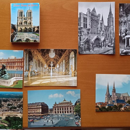 Postcards from France like new, pack of 36 pieces