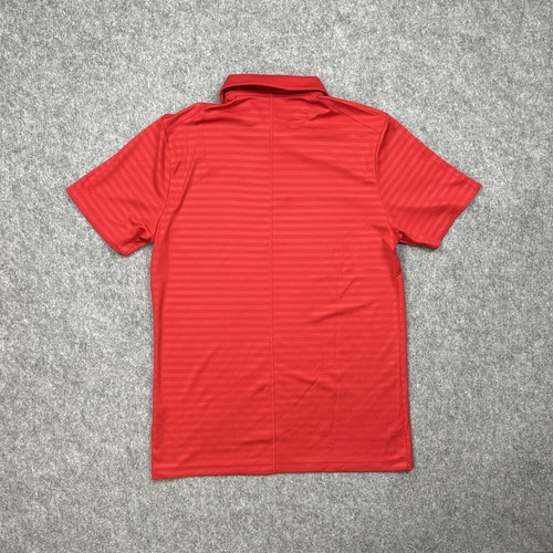 Nike Golf Polo Shirt Mens Small Red Dri Fit Performance Stretch Casual Tennis Athletic Short Sleeve