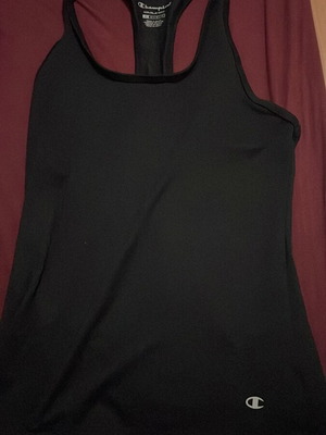 Champion sports top black like new, size M