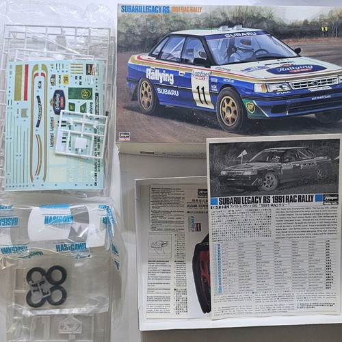Subaru Legacy RS 1991 RAC Rally Hasegawa model kit like new