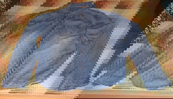 PINK WOMAN size XL - jean γυναικειο πουκαμισο !
