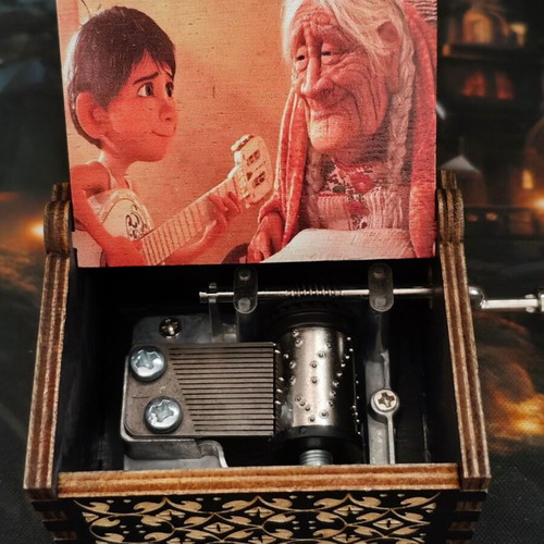 Wooden music box Coco Remember Me like new