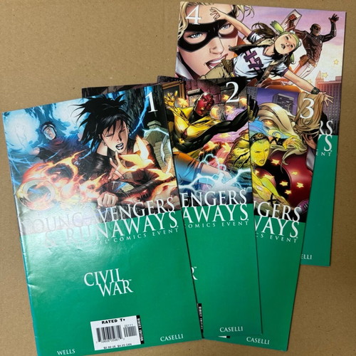 Marvel Comics Young Avengers and Runaways 4 issues like new, English