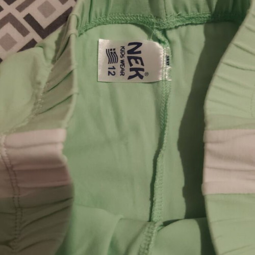 Nek Kids Wear Capri pants for girls, green, age 12