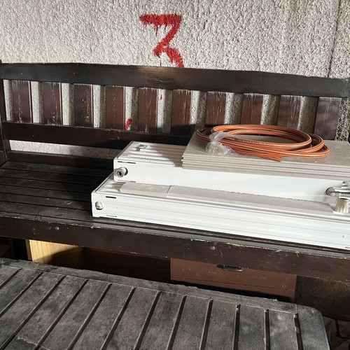 Outdoor solid wood bench sofa