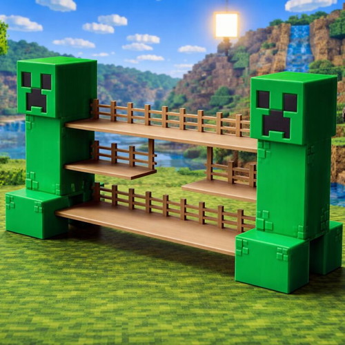 Large Minecraft kinder joy stand new