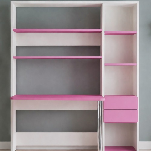 Children's Desk with Bookshelf like new, melamine