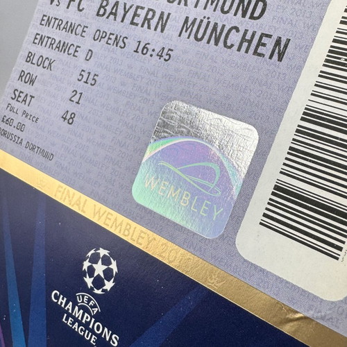 Champions League 2013 Final Ticket Bayern Munich - Dortmund used