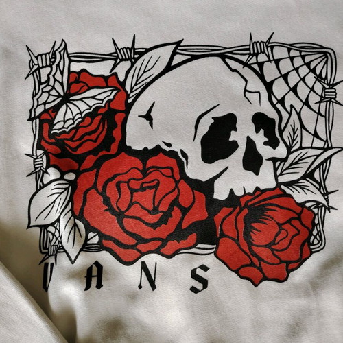 Vans Hoodie size S used, white