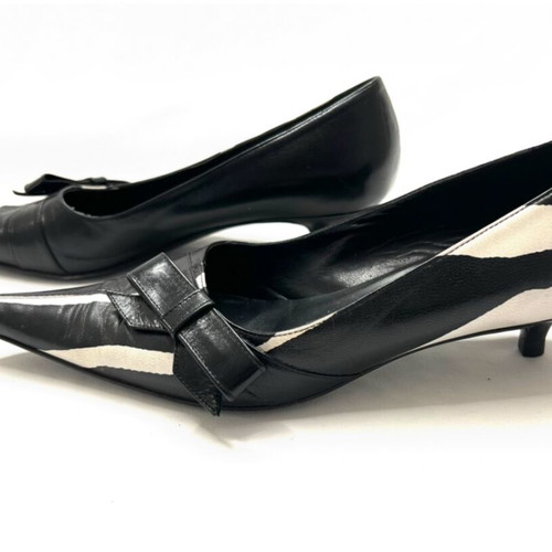 Dolce & Gabbana black and white mid heels used