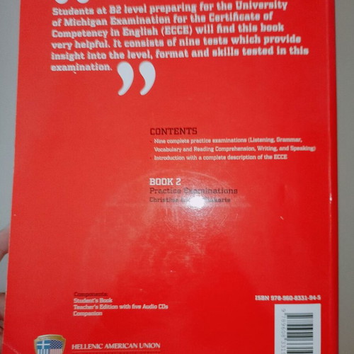 ECCE Book 2 Practice Examinations Teacher's Book used with CDs