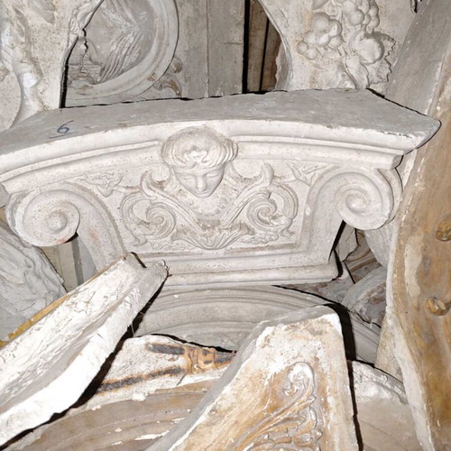 Plaster works and molds, set