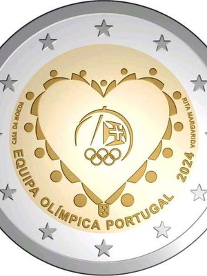 Πορτογαλία 2 Ευρώ 2024 UNC νομίσματα Ολυμπιακοί Αγώνες