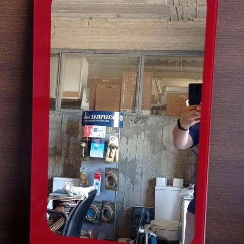 Bathroom mirror 45x80 red new ROR