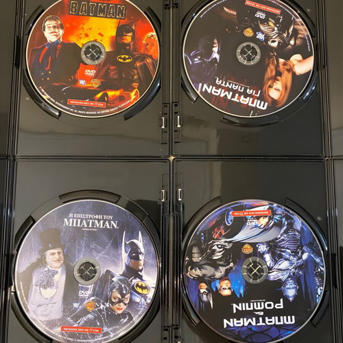 Batman DVD Tetralogy (1989-1997) classic movies collection