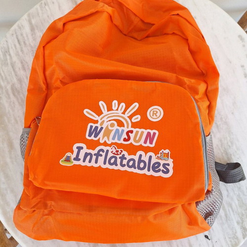 Orange backpack like new for holidays