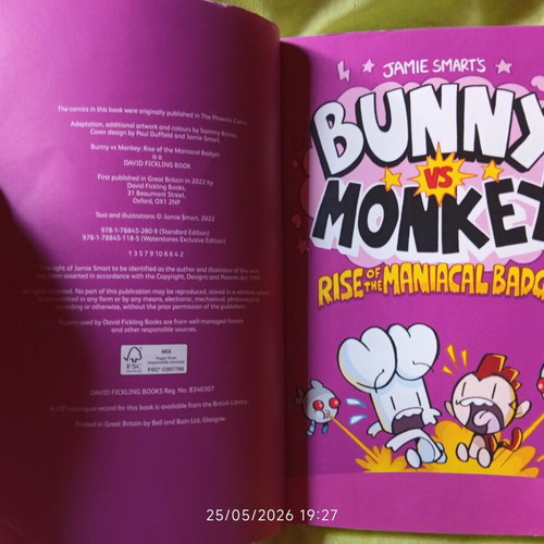 Bunny vs Monkey: Rise of the Maniacal Badger comic book used, English