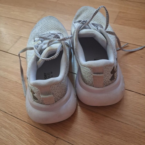 Under Armour athletic shoes size 38, white and grey