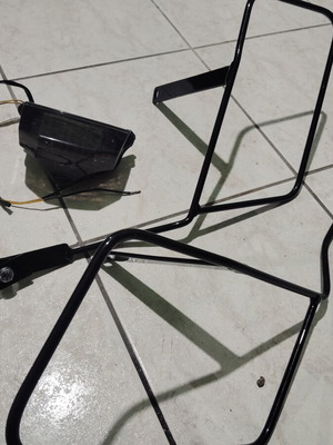Side racks for Fazer 600 FZ6 S2 like new, electrostatic paint