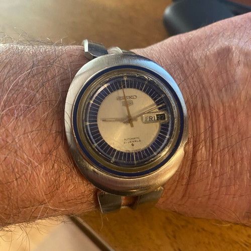 Seiko 5 automatic 6119-8480 watch used
