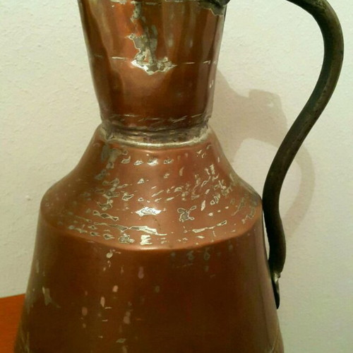 Vintage copper handmade canteen used