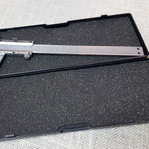Vintage stainless steel caliper micrometer 20 cm used