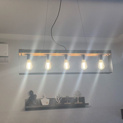 Lighting fixture 1 meter with 2 wall lamps like new, very bright