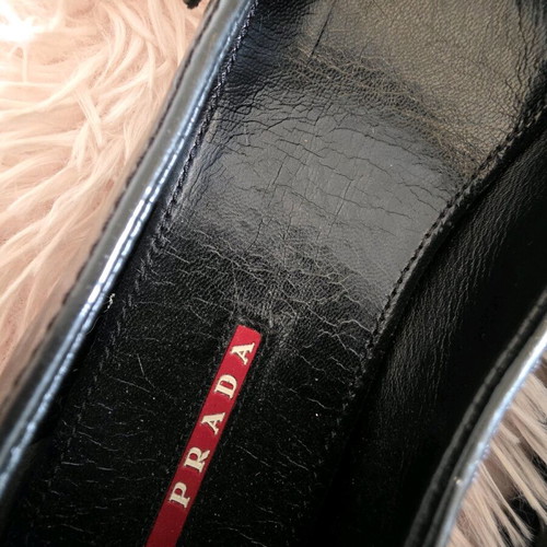 Prada patent leather ballerinas as new