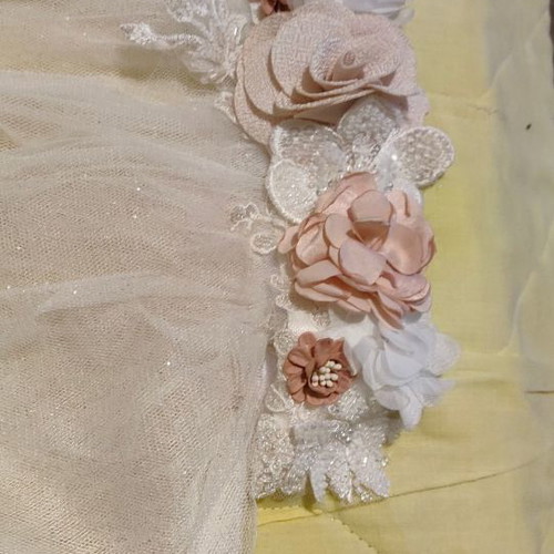 Wedding dress handmade used, white, size S / 36 / 8