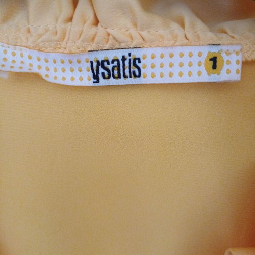Ysatis short-sleeve top like new, yellow, size small