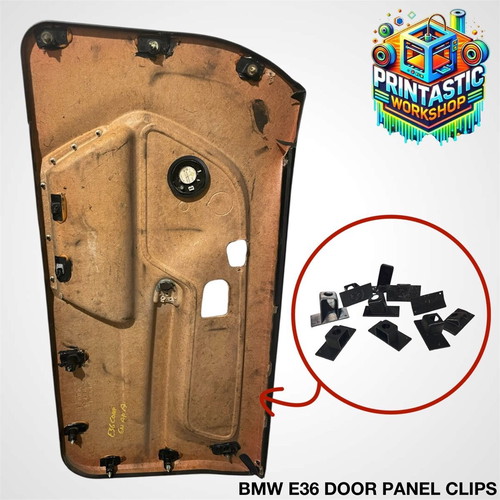 BMW E36 door panel clips new