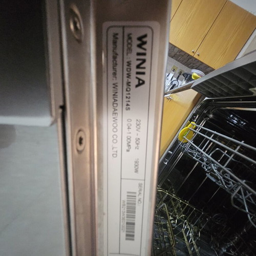 Winia WDW-MQ1214S freestanding dishwasher, 12 place settings, stainless steel
