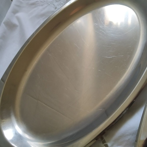 AMC stainless steel serving platters set of 3 oval