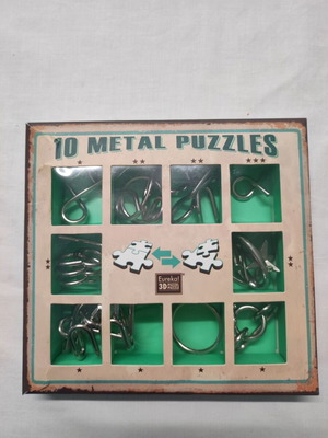 Metal puzzles set of 10 pieces from Eureka new