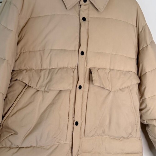 Zara XL beige men's jacket used, quilted light spring jacket