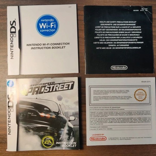 Need for Speed Pro Street Nintendo DS game used, with box and manual