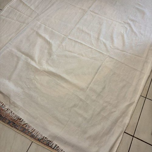 White summer throw blanket like new 1.60x1.70 m