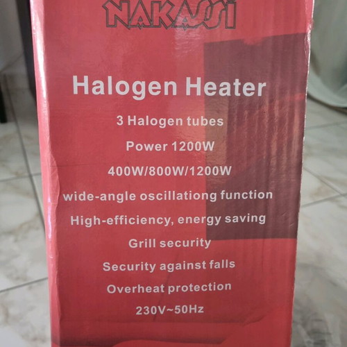Halogen heater 1200W like new