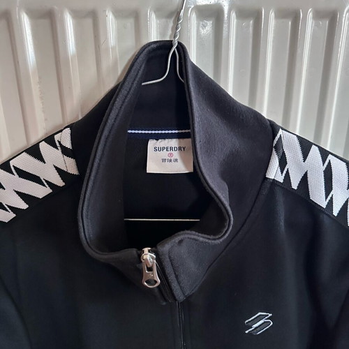 Superdry women's cardigan small used, black and white