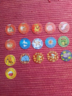 Pokemon tags used, pack of 16