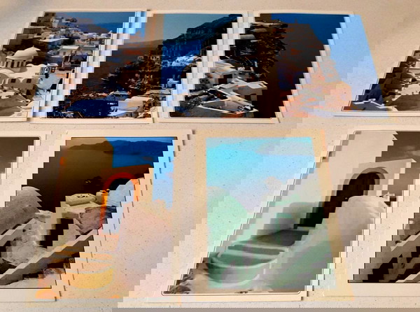 25 kart postal dekaetias '70 - '80 apo santorini